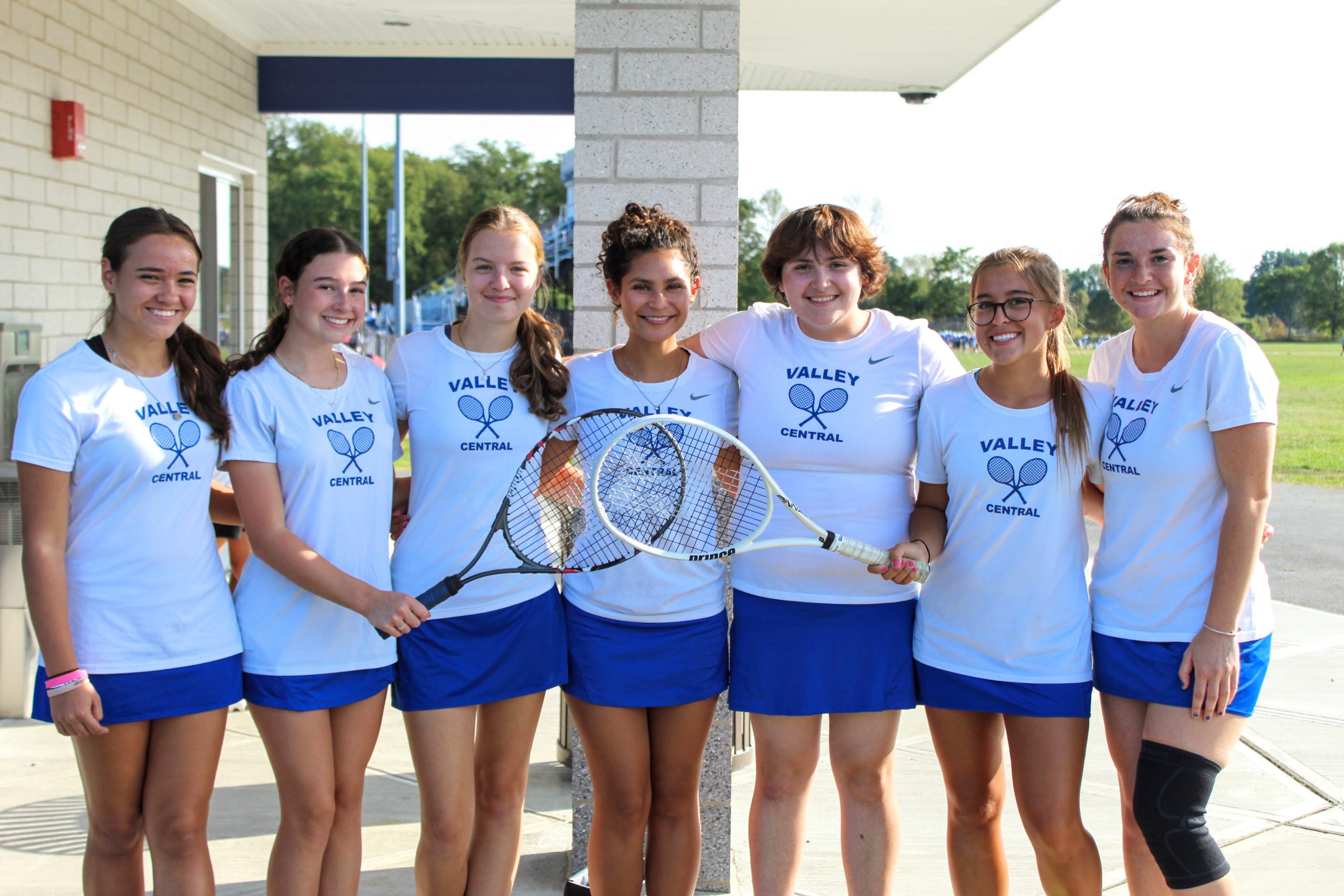 Group photo of the Girls Tennis Team.