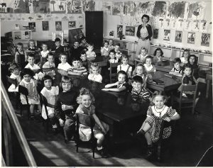 Maybrook 1950 Kindergarten, teacher Mrs Scott