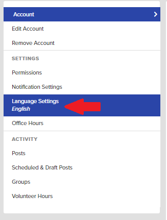 ParentSquare Language Settings