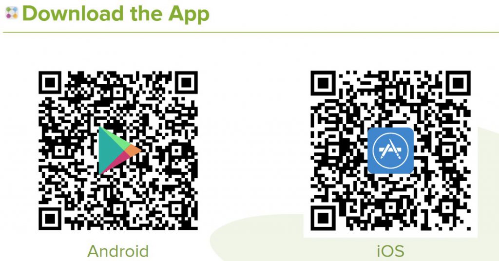 QR Codes to Download the ParentSquare App for Android or IOS